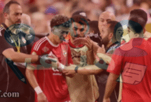 صورة توضح لحظة إصابة امام عاشور لاعب الأهلي خلال مشاركته في مباراة افتتاح كأس العالم للأندية